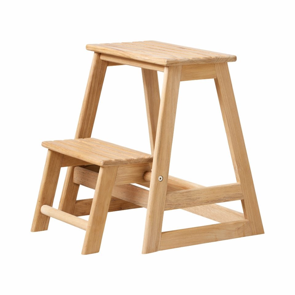 Cinas - Skala stepladder and stool, 2 steps - Teak (5074001) - Hjemme og kjøkken