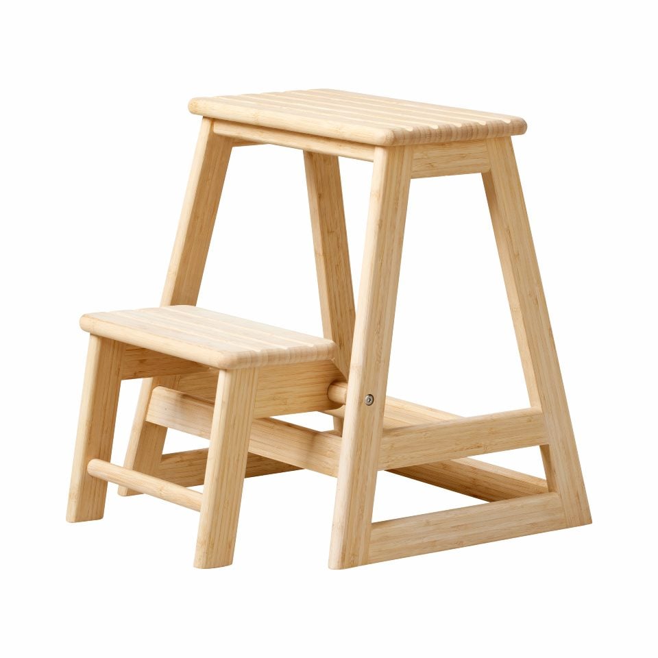 Cinas - Skala stepladder and stool, 2 steps - Bamboo (5169003) - Hjemme og kjøkken