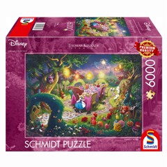 Schmidt - Thomas Kinkade: Disney - Den gale hattemagers Te-selskab (6000 brikker)