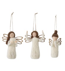 Bloomingville - Set of 3 - Wool Angels (82051929)