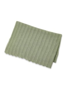 Smallstuff - Baby Blanket Fish Bone Knit Soft Green