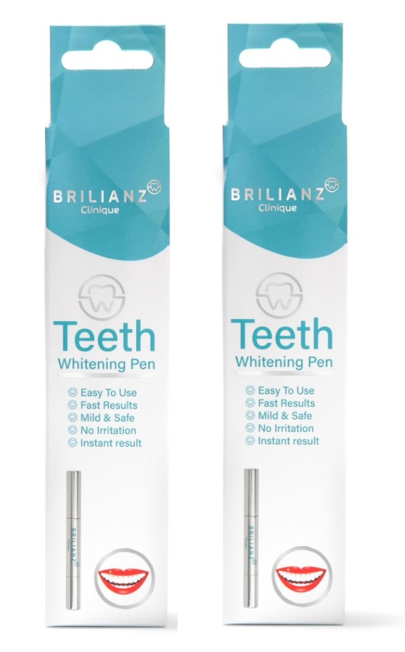 Brilianz Clinique - 2 x Teeth Whitening Pen - Helse og personlig pleie