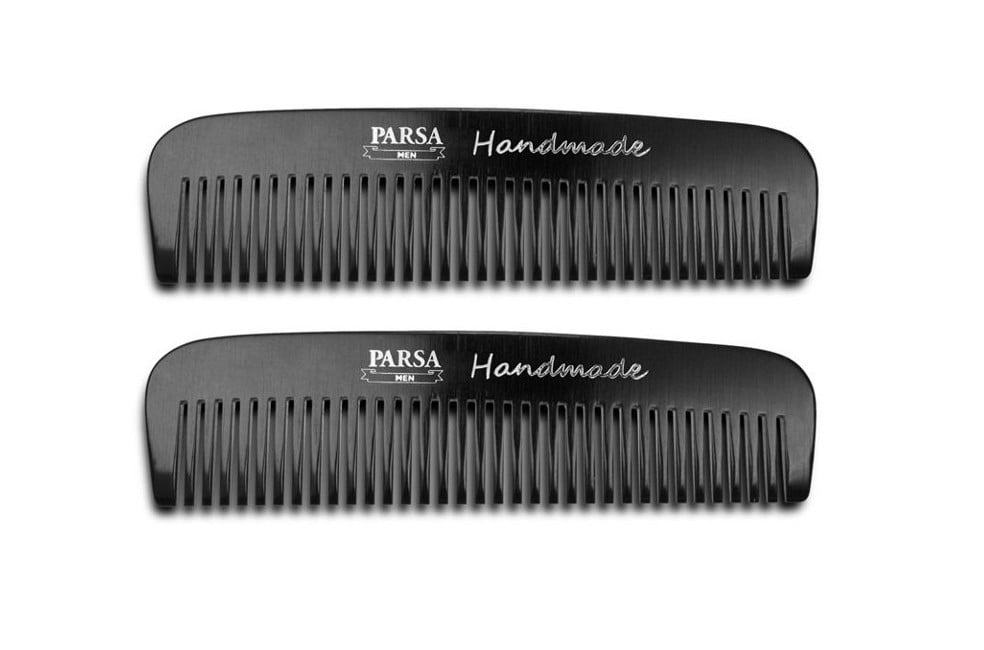 Parsa - Beauty Men Pocket Comb Black x 2