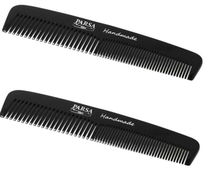Parsa - Beauty Men Styling Comb Black x 2