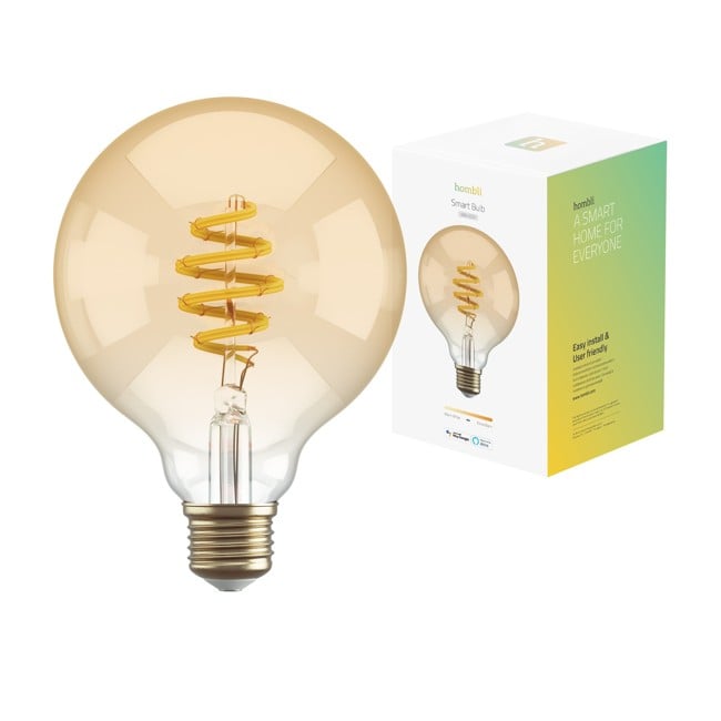 Hombli - Smart Bulb G95 CCT Filament - Amber