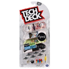 Tech Deck - Finger Skateboard 4 Pack - April (6028815)