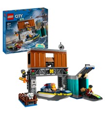 LEGO City - Polismotorbåt och skurkgömställe (60417)