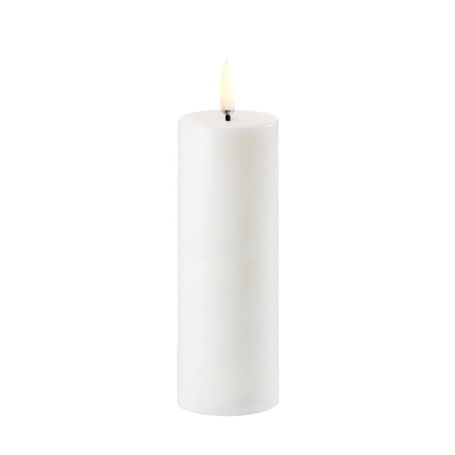 Uyuni - LED pillar candle - Nordic White, 5x14,5 cm (UL-PI-NW05014)