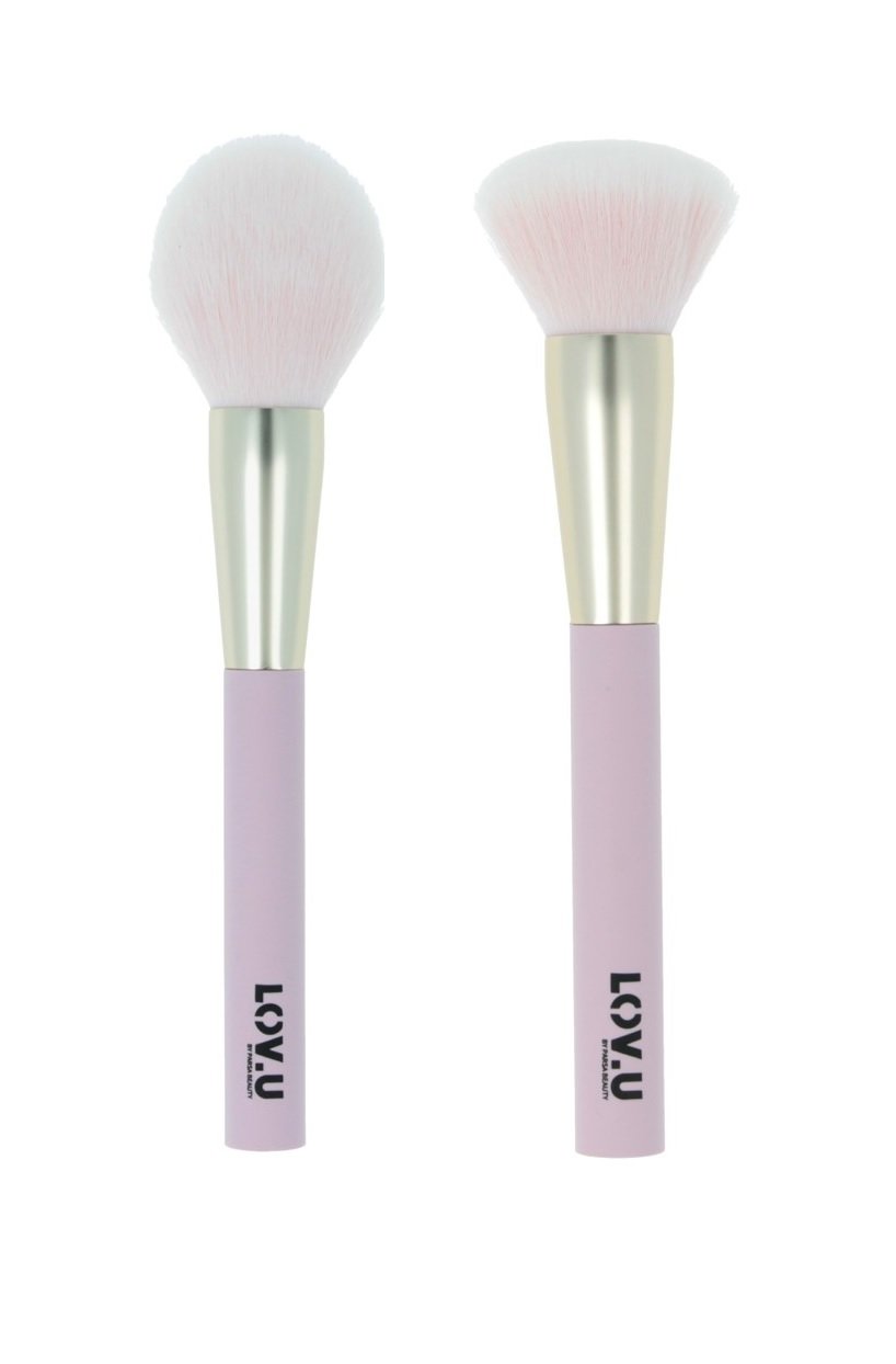 Parsa - LOV.U Powder Brush Pink + Parsa - LOV.U Make-Up Brush Pink - Skjønnhet
