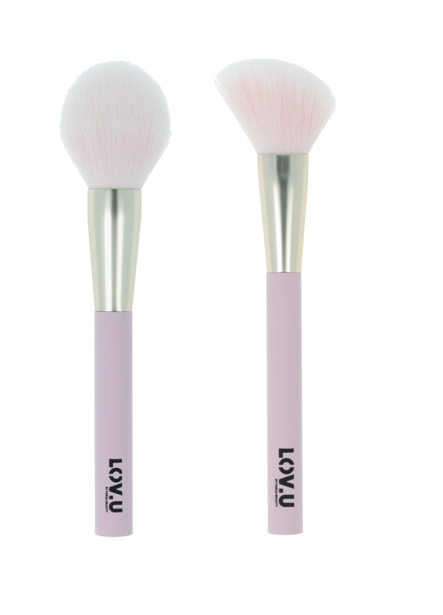 Parsa - LOV.U Powder Brush Pink + Parsa - LOV. U Blush Brush Pink - Skjønnhet