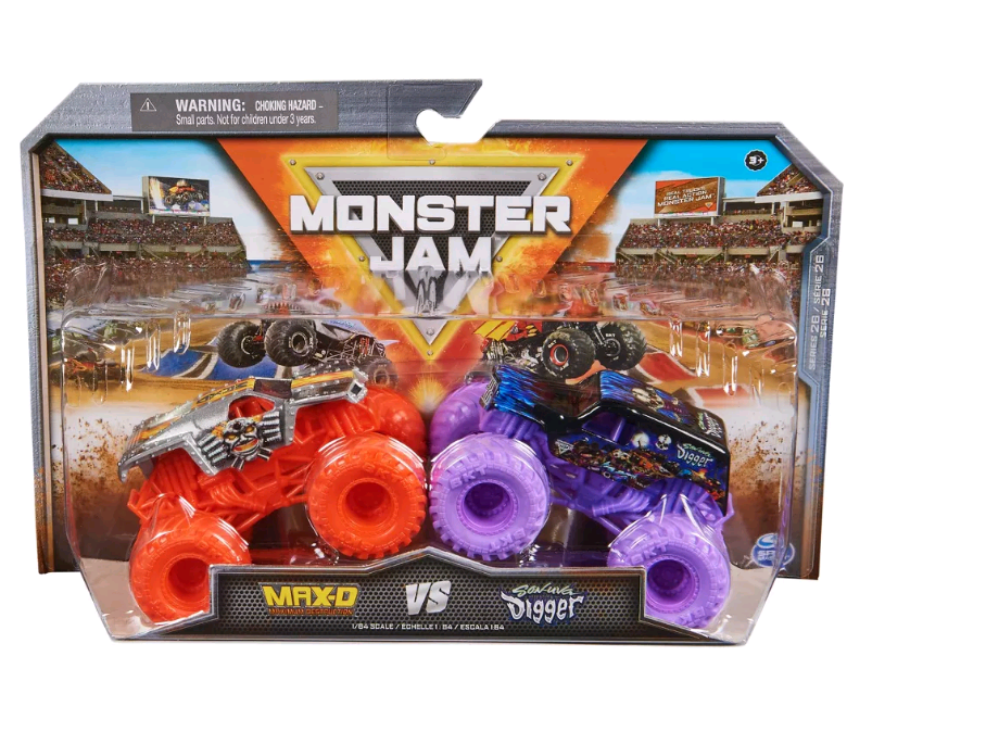 Buy Monster Jam - 1:64 Die Cast 2 pack - Max-D vs W Digger - Max-D vs W ...