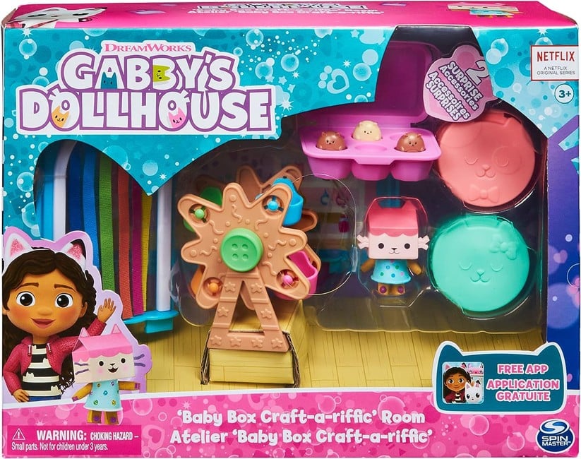 Gabby's Dollhouse - Deluxe Room - Baby box craft-a-riffic Room