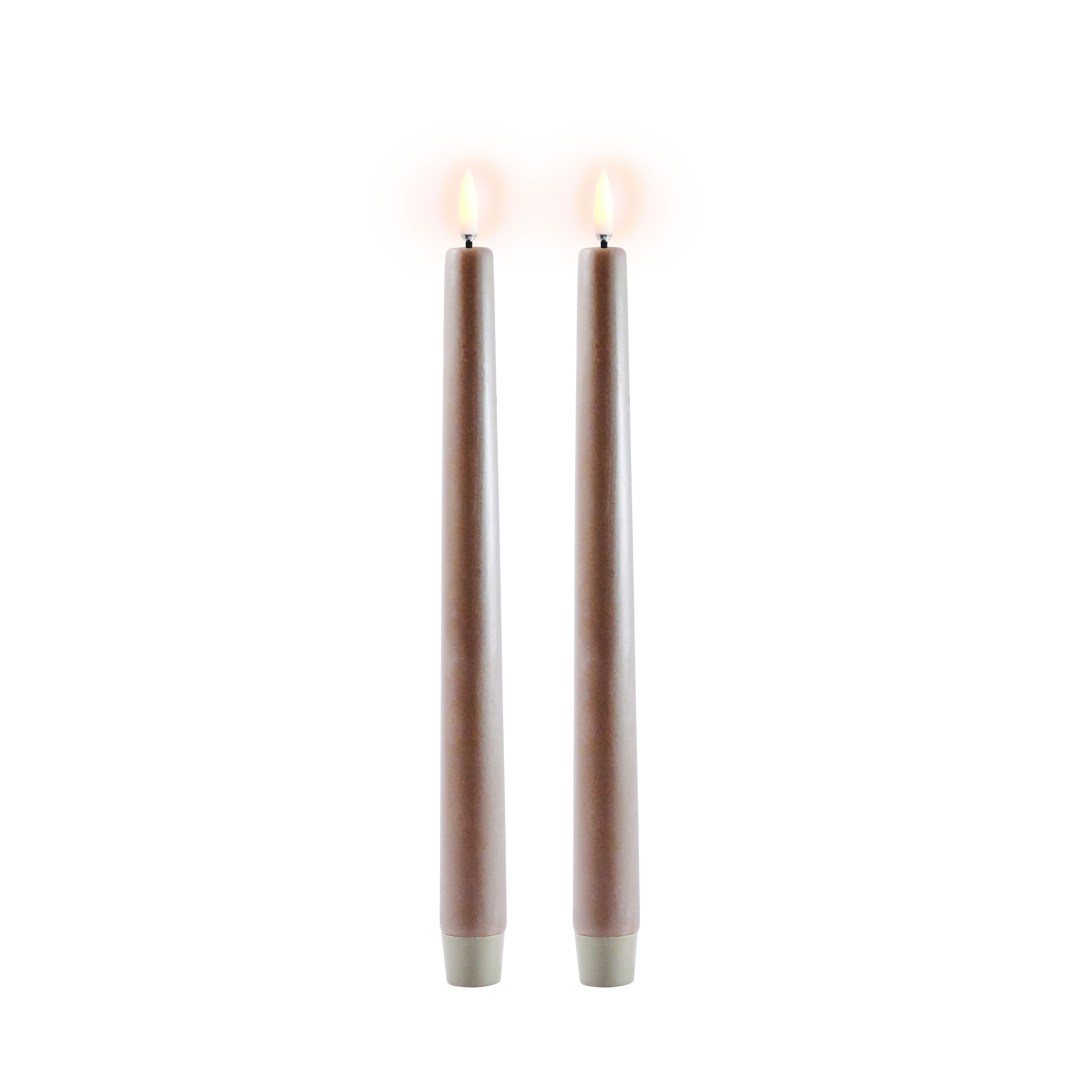 Uyuni - LED taper candle 2-pack - Sandstone, Smooth - 2,3x25 cm (UL-TA-SA02325-2)