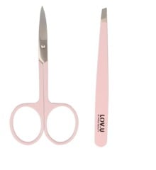 Parsa - LOV.U Nail Scissor Pink + Parsa - LOV.U Tweezer Pink