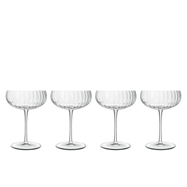 #3 - Luigi Bormioli - Optica Cocktailglas/Champagneskål 30 cl, 4 stk