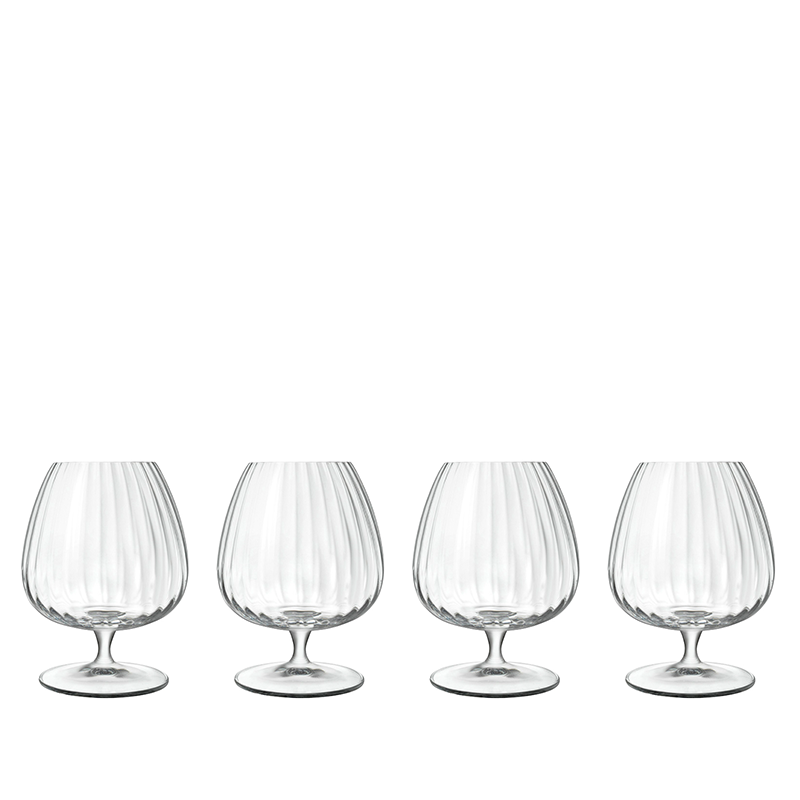Luigi Bormioli - Optica Cognac glass 46,5 cl, 4 pcs.