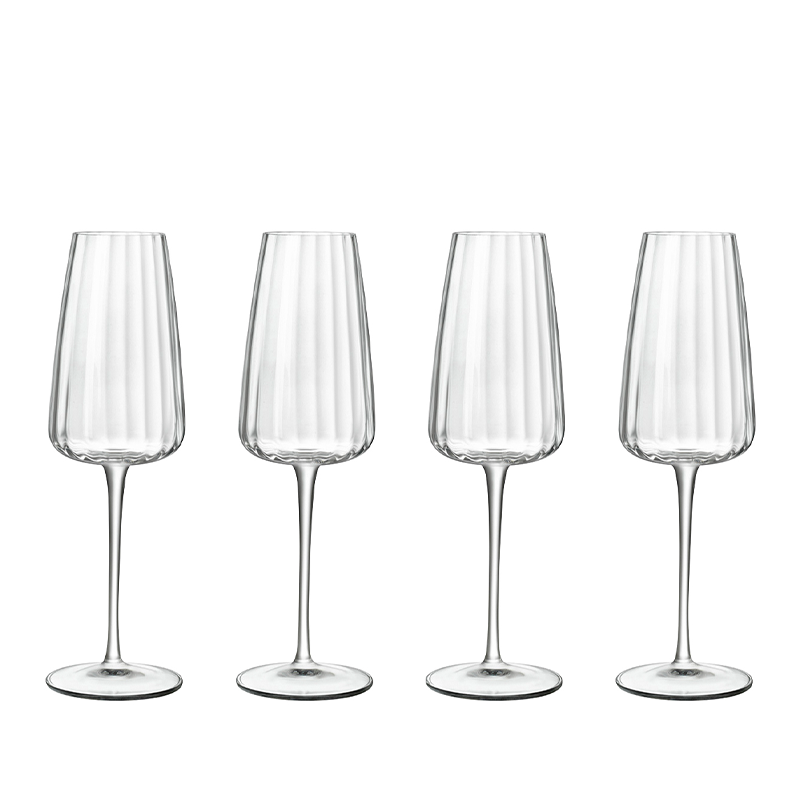 Luigi Bormioli - Optica Champagne glass 21 cl, 4 pcs. - Hjemme og kjøkken