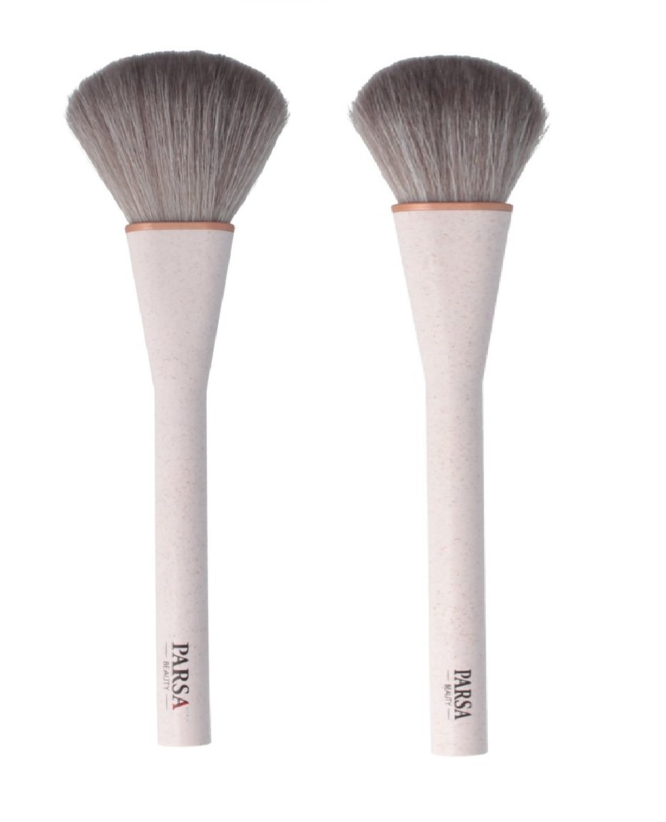 Parsa - Beauty Powder Brush White + Parsa - Beauty Blush Brush White - Skjønnhet