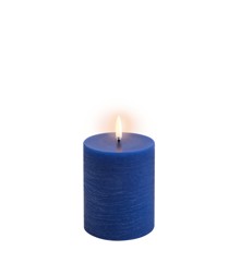 Uyuni - LED pillar candle - Royal blue, Rustic - 7,8x10,1 cm (UL-PI-RB78010)