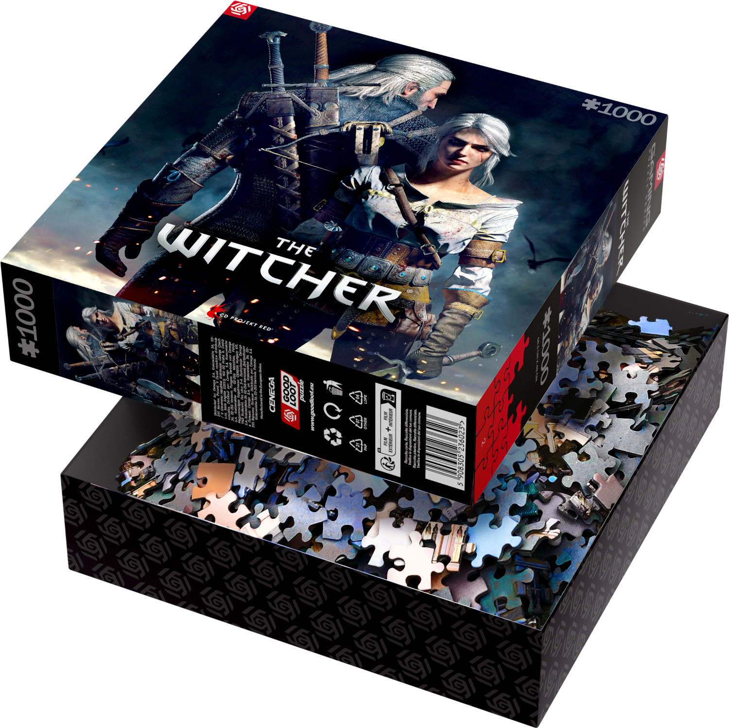 GAMING PUZZLE: THE WITCHER (WIEDŹMIN): GERALT AND CIRI PUZZLES - 1000 - Fan-shop