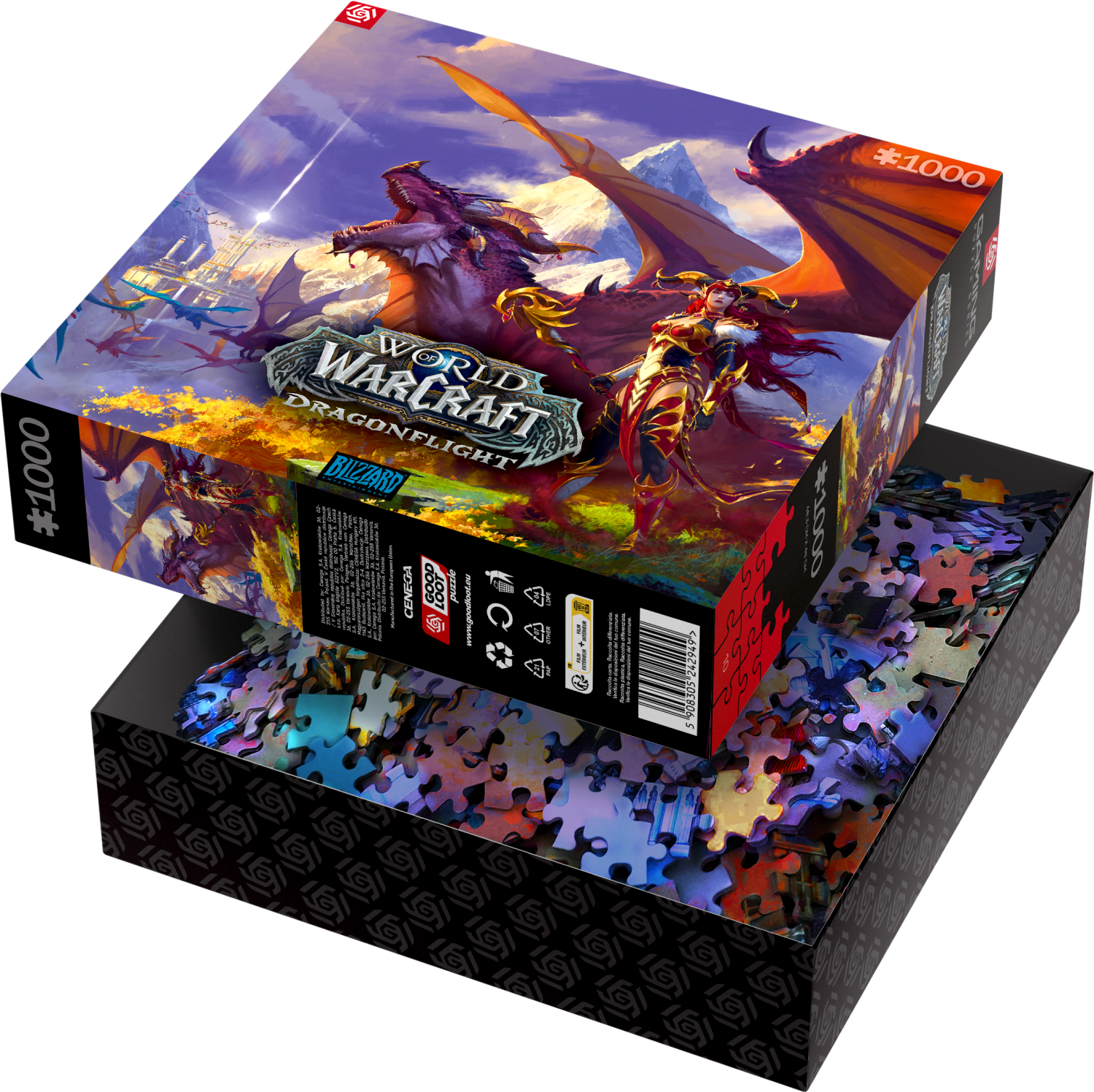 GAMING PUZZLE: WORLD OF WARCRAFT DRAGONFLIGHT ALEXSTRASZA PUZZLES - 1000 - Fan-shop