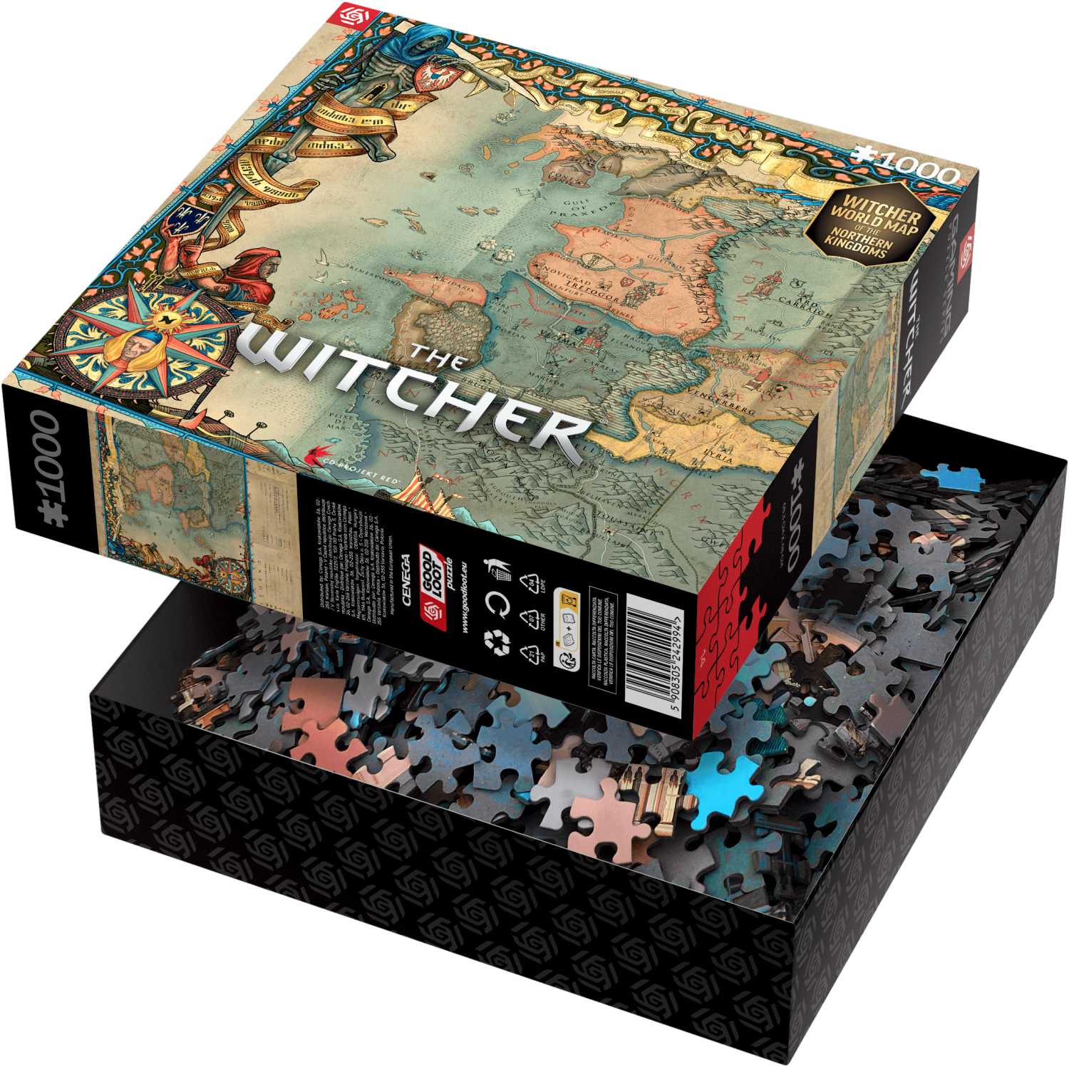 GAMING PUZZLE: THE WITCHER 3 THE NORTHERN KINGDOMS PUZZLES - 1000 - Fan-shop