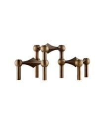 STOFF Nagel - Candle holder (set with 3 pcs) - Bronzed Brass