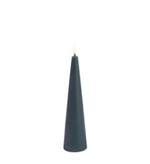 Uyuni - LED cone candle - Pine green, smooth -  5,8x21,5 cm  (UL-CO-PG06021)