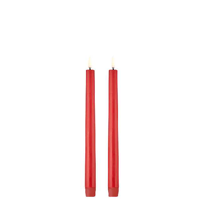 Uyuni - LED krone lys 2-pak - Red, Smooth - 2,3x25 cm