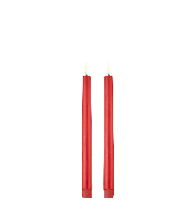 Uyuni - LED krone lys 2-pak - Red, Smooth - 2,3x25 cm
