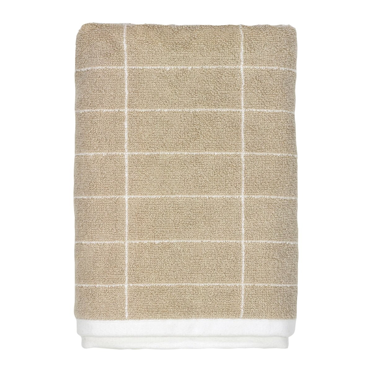 Mette Ditmer - TILE STONE bath towel 70x140 - Sand - Hjemme og kjøkken