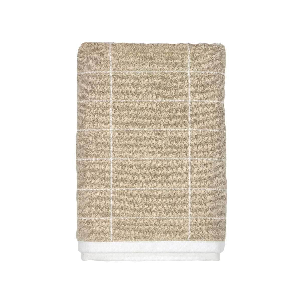 Mette Ditmer - TILE STONE towel 50x100 - Sand - Hjemme og kjøkken