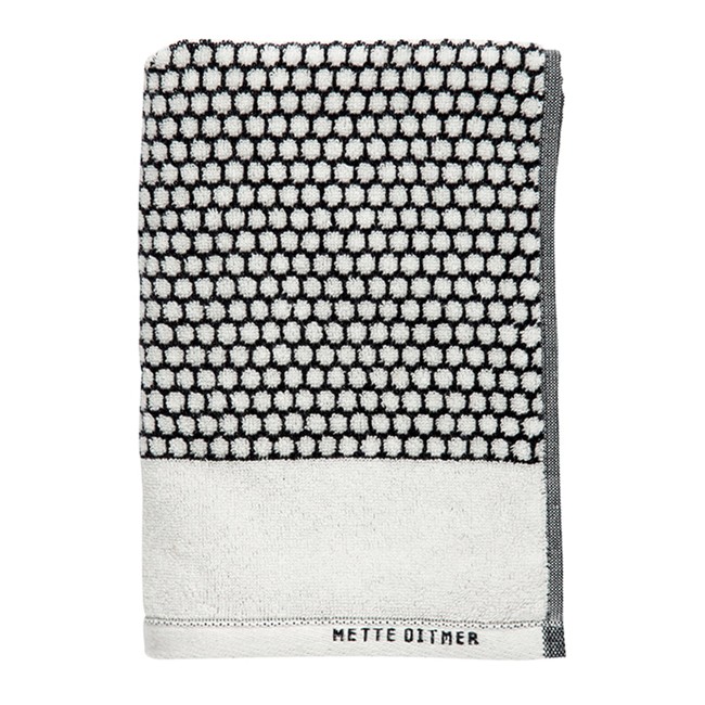 Mette Ditmer - GRID bath towel 70x140 - Black