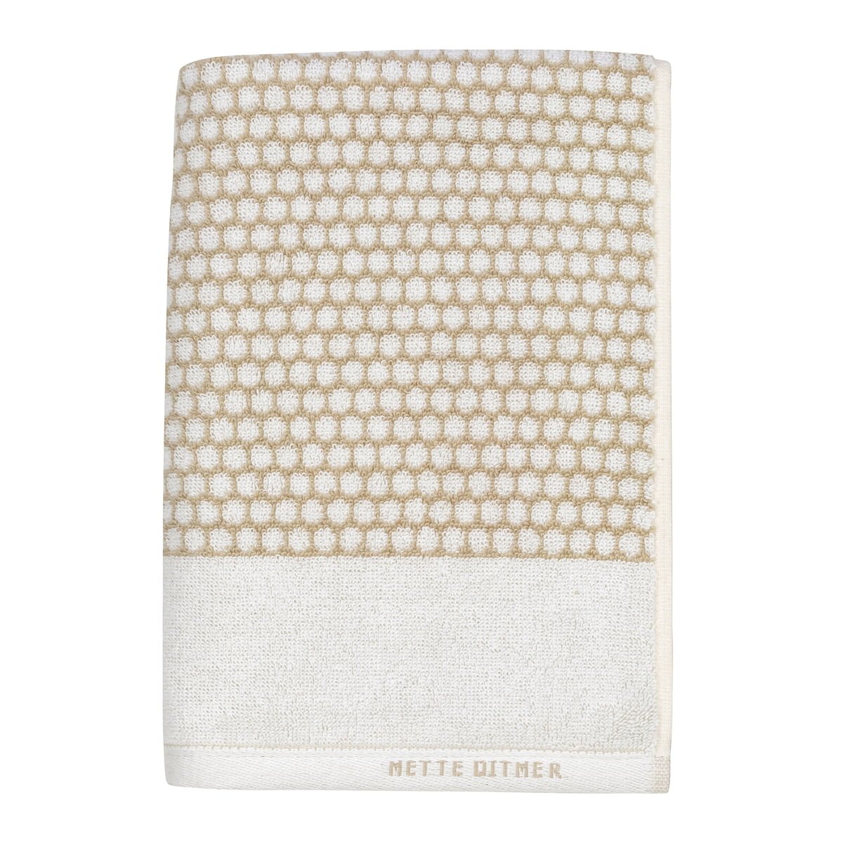 Mette Ditmer - GRID bath towel 70x140 - Sand - Hjemme og kjøkken