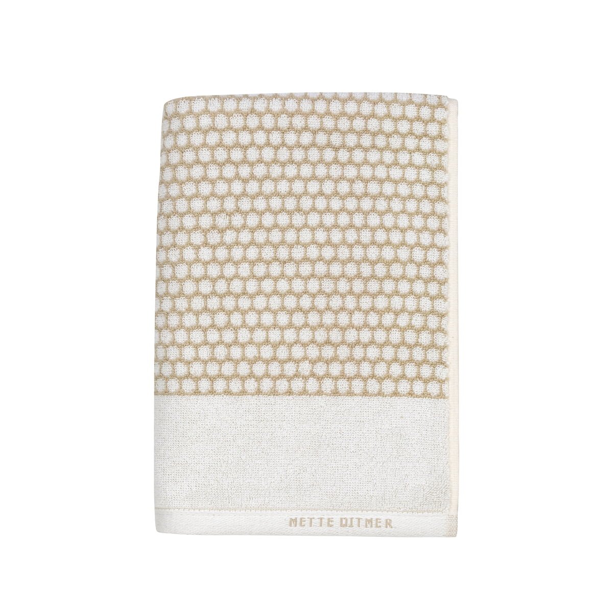 Mette Ditmer - GRID towel 50x100 - Sand - Hjemme og kjøkken