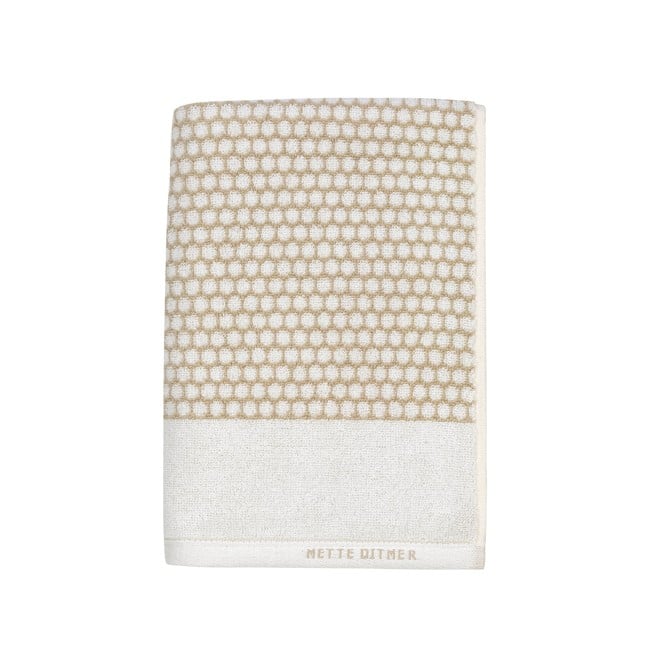 Mette Ditmer - GRID towel 50x100 - Sand