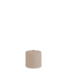 Uyuni - Outdoor LED pillar candle - Sandstone - 7,8x7,8 cm (UL-OU-SA78078)