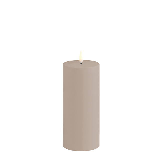 Uyuni - Outdoor LED pillar candle - Sandstone - 7,8x17,8 cm (UL-OU-SA78017)