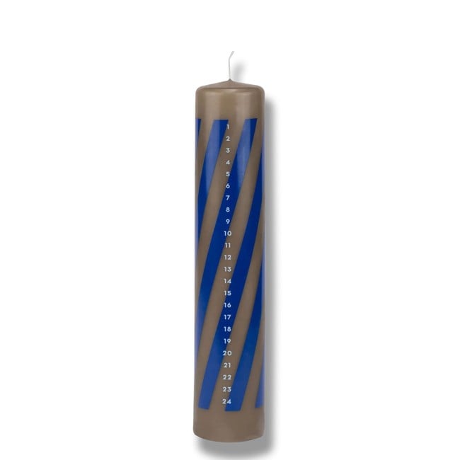 Mette Ditmer - TWENTYFOUR Christmas candle - Cobalt