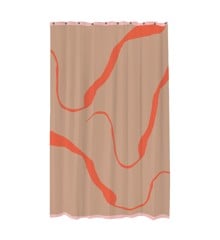 Mette Ditmer - NOVA ARTE shower curtain - Latte / Orange