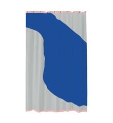 Mette Ditmer - NOVA ARTE shower curtain - Light grey / Cobalt