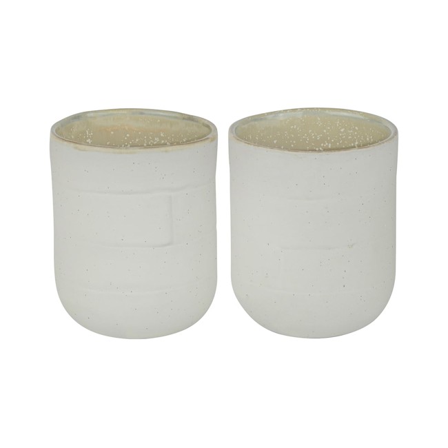 Mette Ditmer - SAND GRAIN mugs 30 cl, 2-pack - Straw
