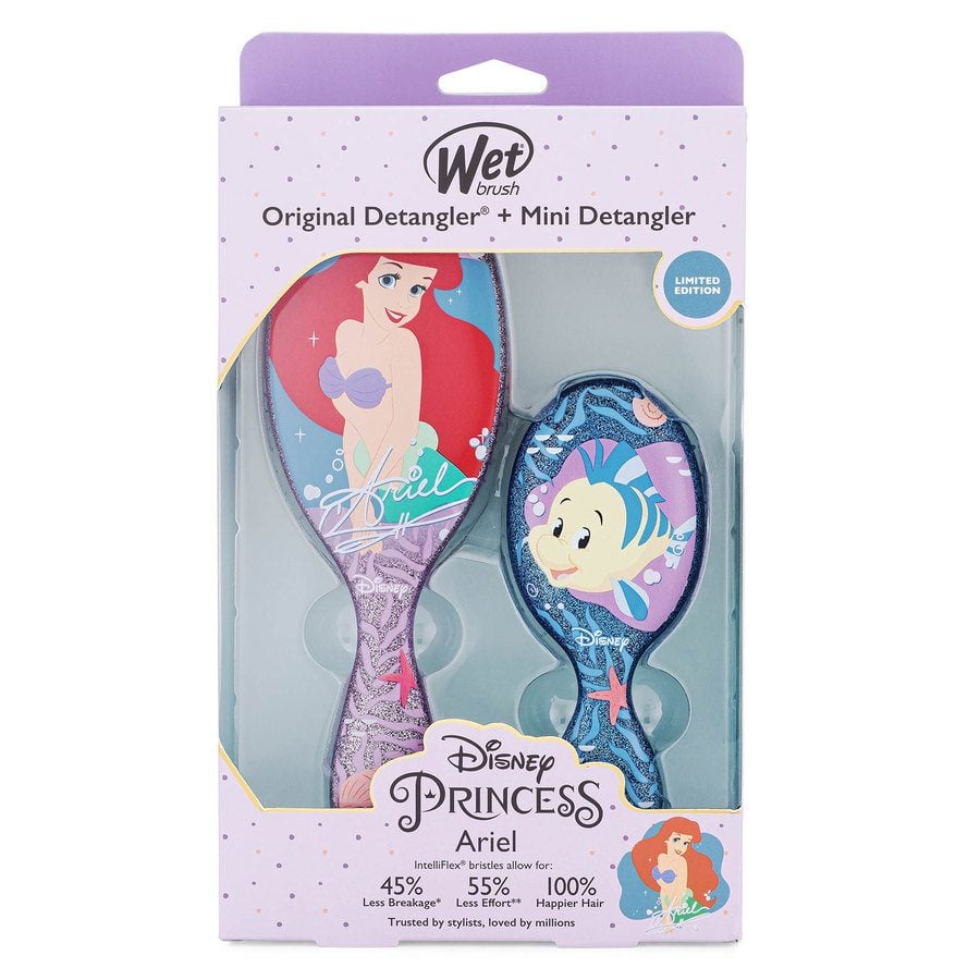 Wet Brush - Disney Princess Kit Original Detangler + Mini Brush Ariel - Skjønnhet