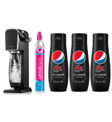 Sodastream - Art Black + 3 x Pepsi Max (Bundle)