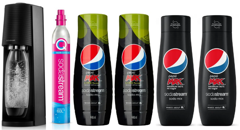 SodaStream - Terra Black + 2 x Pepsi Max + 2 x Pepsi Max Lime (Bundle)