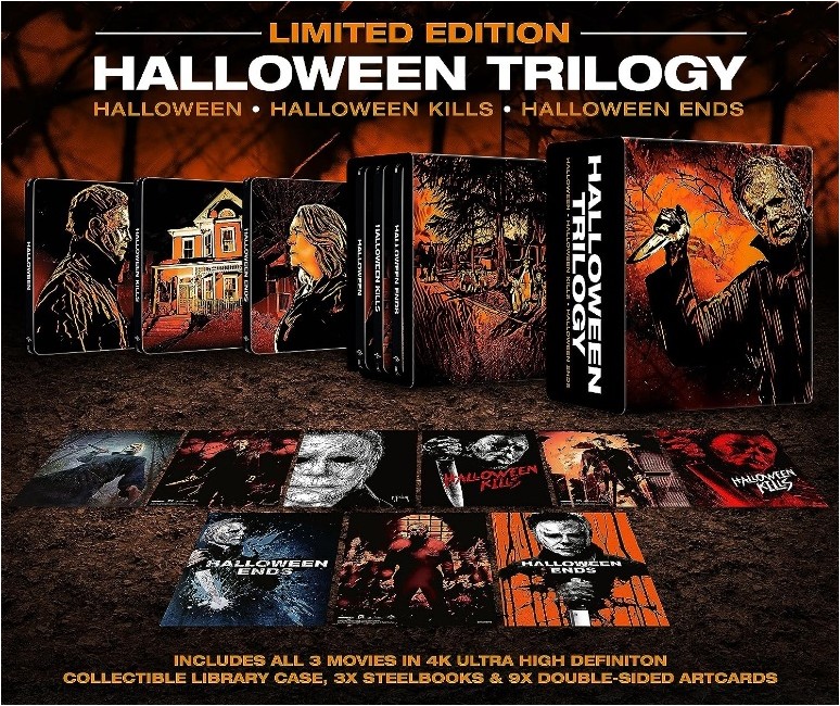 Halloween / Halloween Kills / Halloween Ends Limited Edition Steelbook 4K Ultra HD