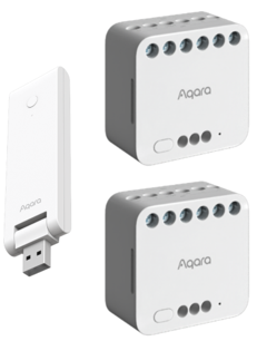 Aqara - Dual Relay Module T2 - 2-Pack Starter Kit - Bundle