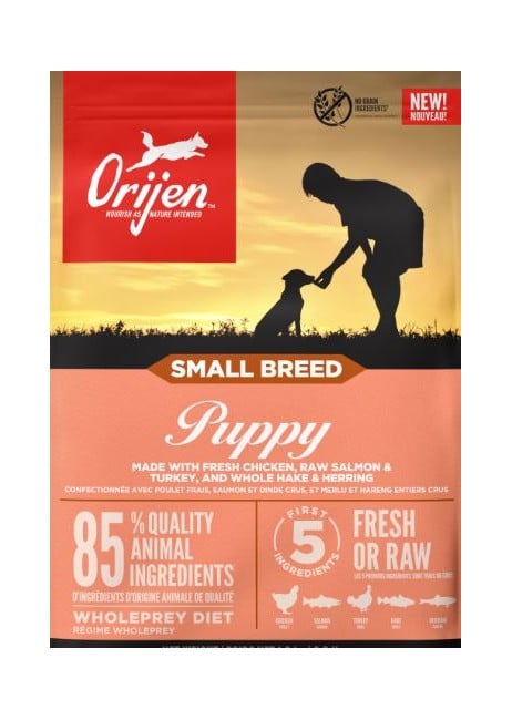 ORIJEN - Small Breed Puppy 4,5kg - (  BEST BEFORE 24th.November 2024)