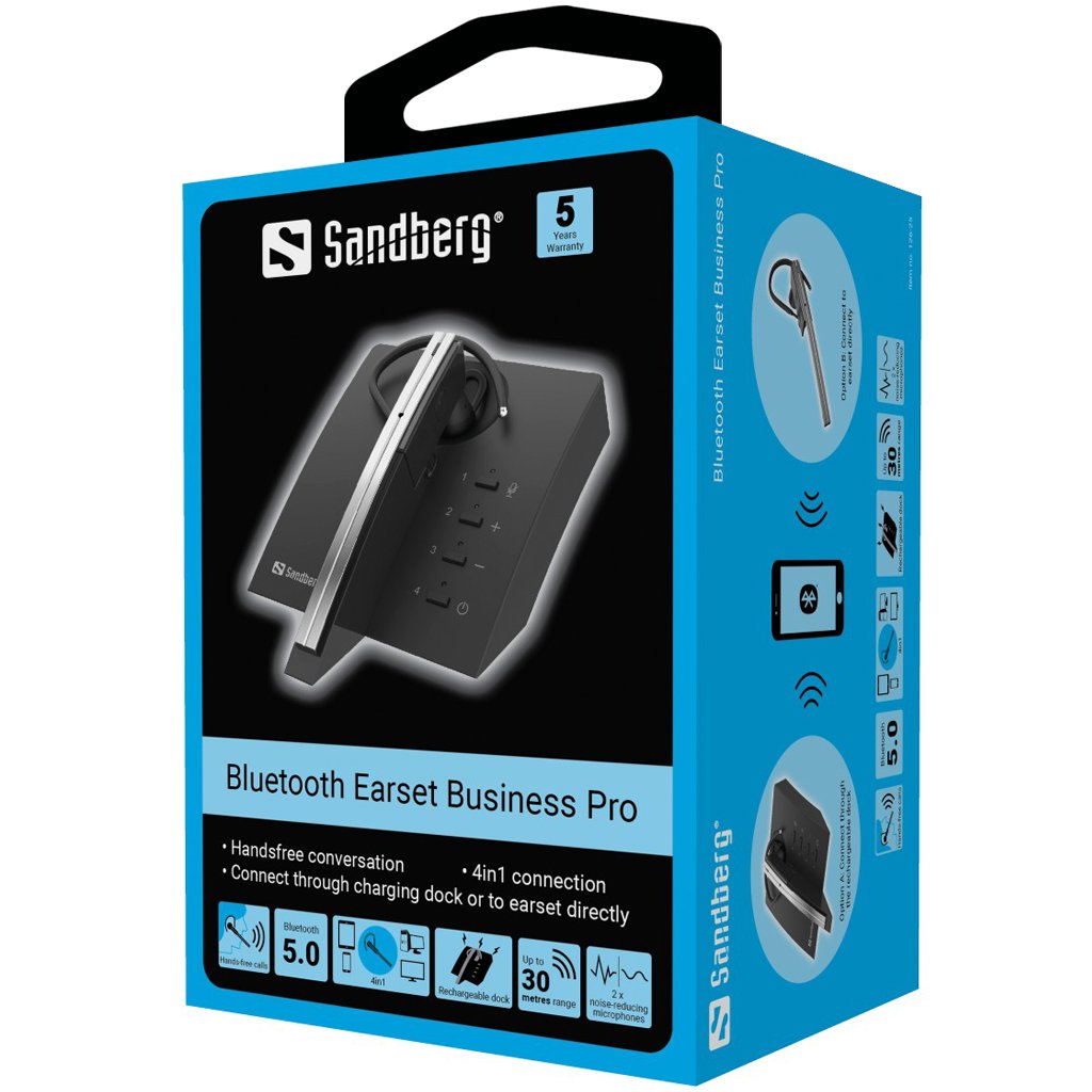 Sandberg - Bluetooth Earset Business Pro - Elektronikk