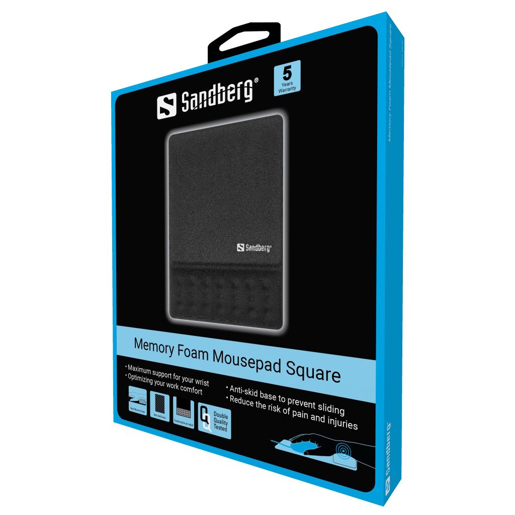 Sandberg - Memory Foam Mousepad Square - Datamaskiner